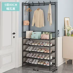 Clothes Hanger With Shoe Rack