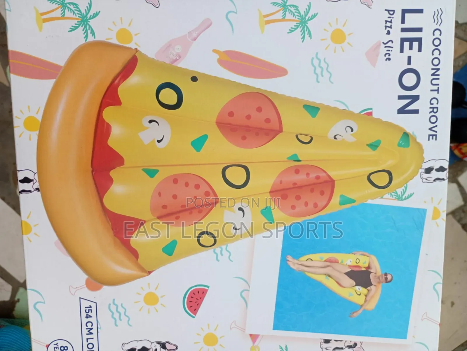 Pizza Water Melon Swimming Swim Pool Lounger Floater