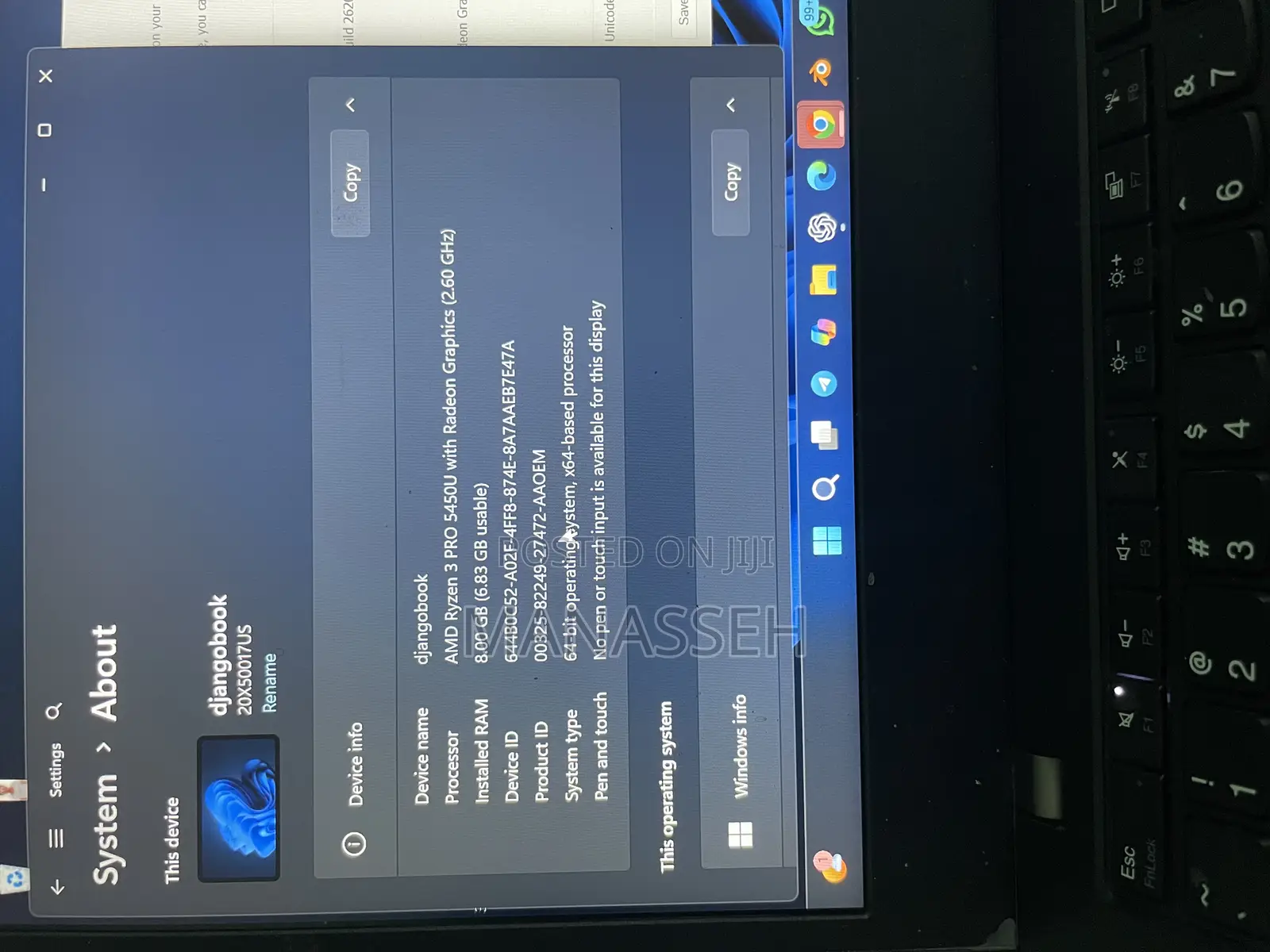 Laptop Lenovo ThinkPad L14 8GB AMD Ryzen 3 SSD 256GB