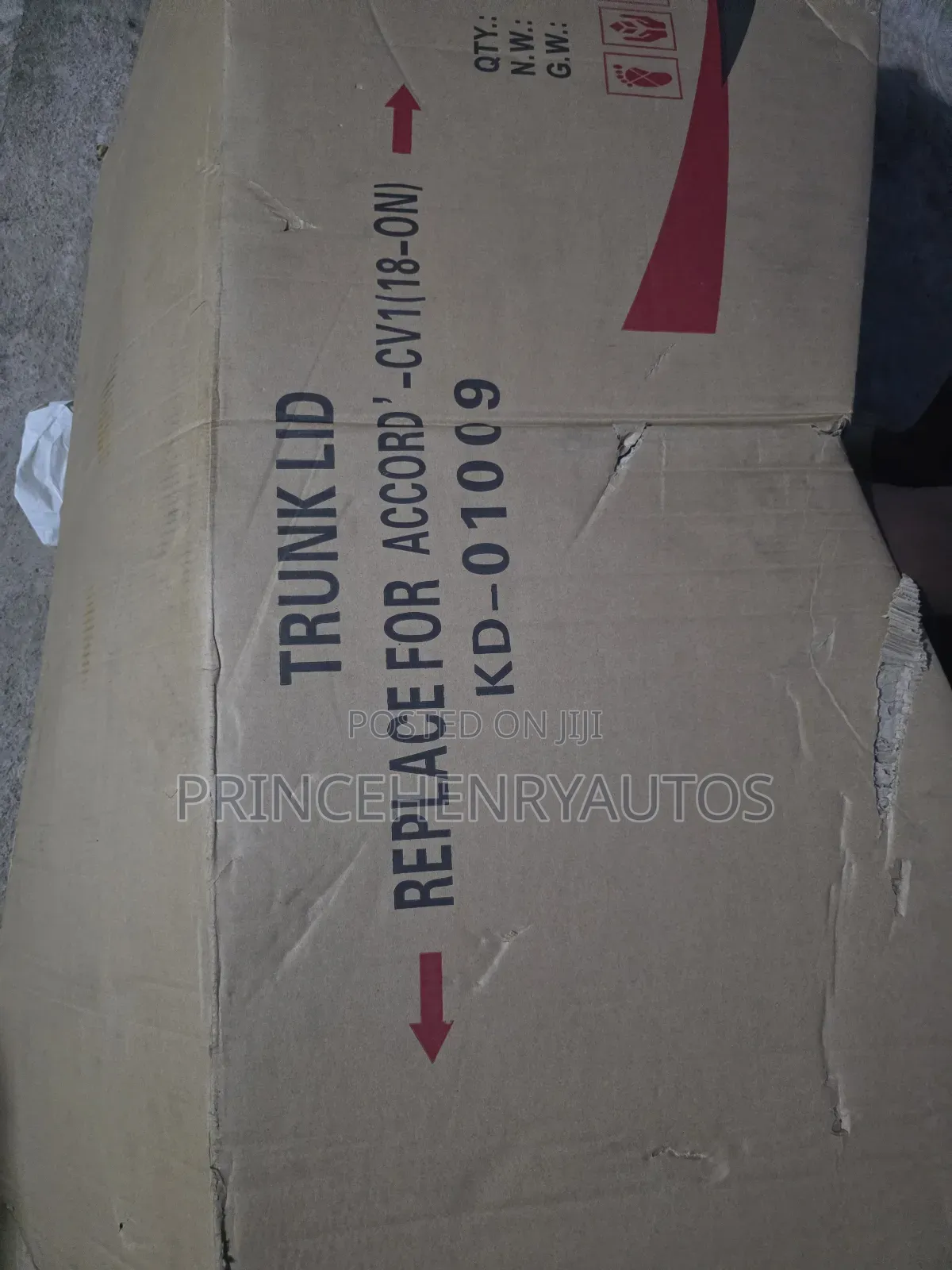 2018-2022 Honda Accord Trunk Lid or Boot