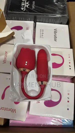 Rose 2 in 1 Sucking and Thrusting Vibrator
