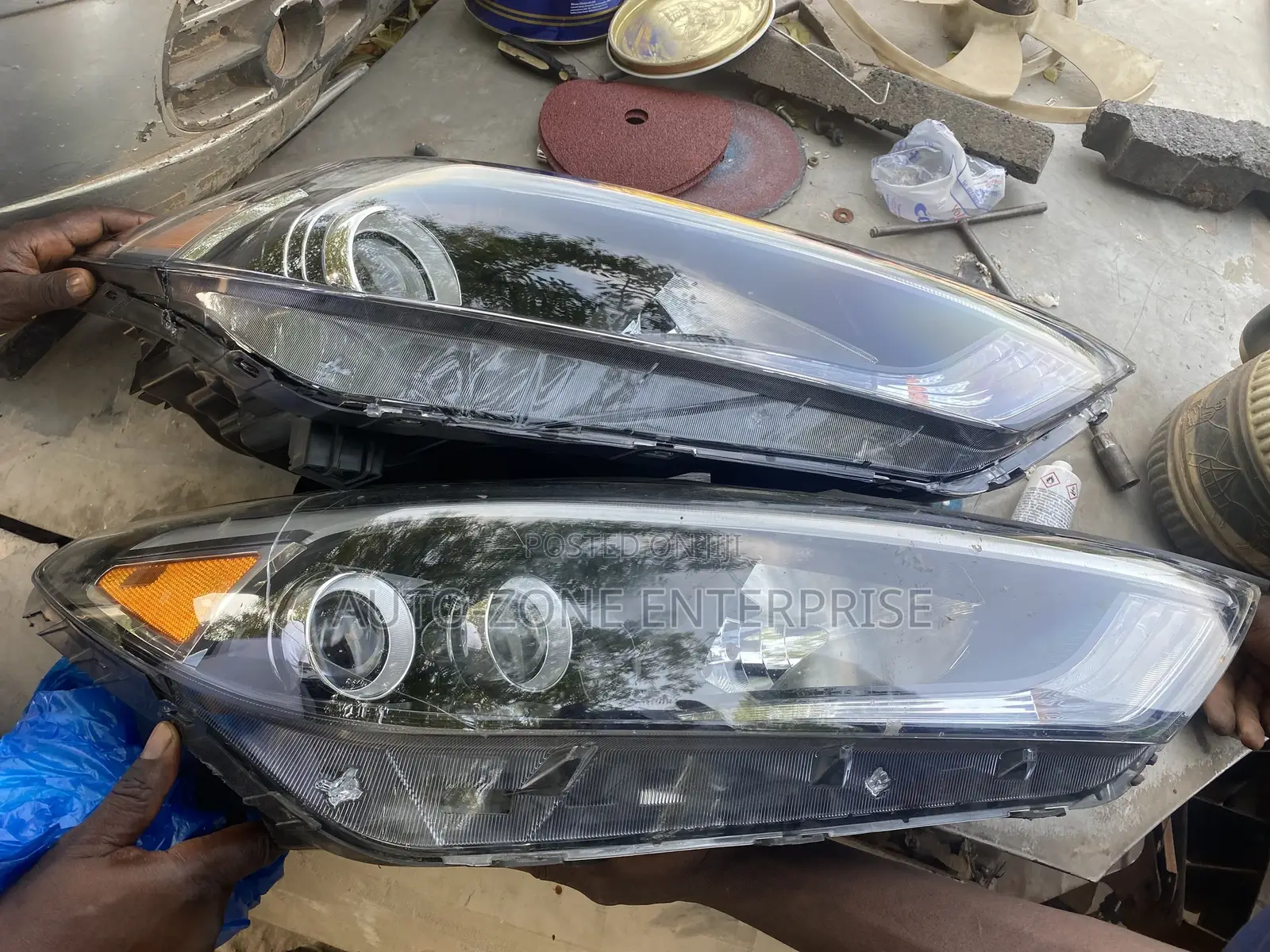 Hyundai Tucson 2016 2017 2018 Led Headlights Pair