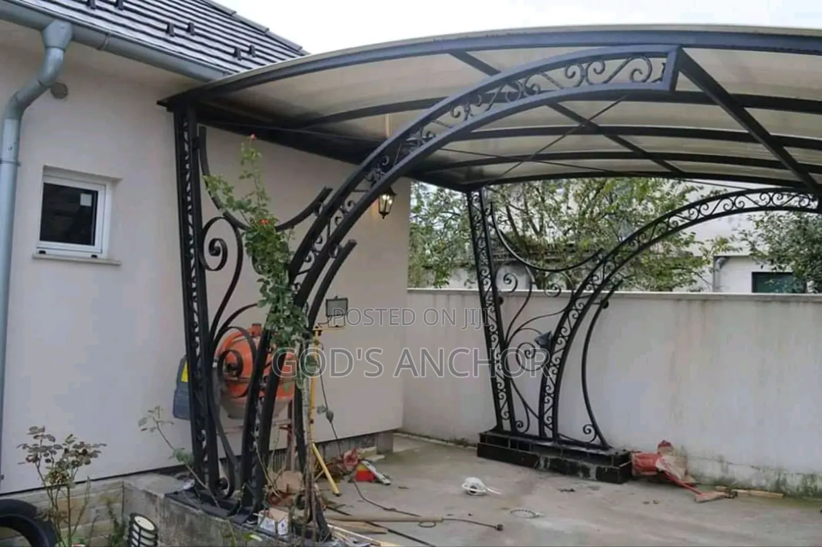 Design Thick Galvanise Metal Carport Canopy 14 Feet by 14 Feet.