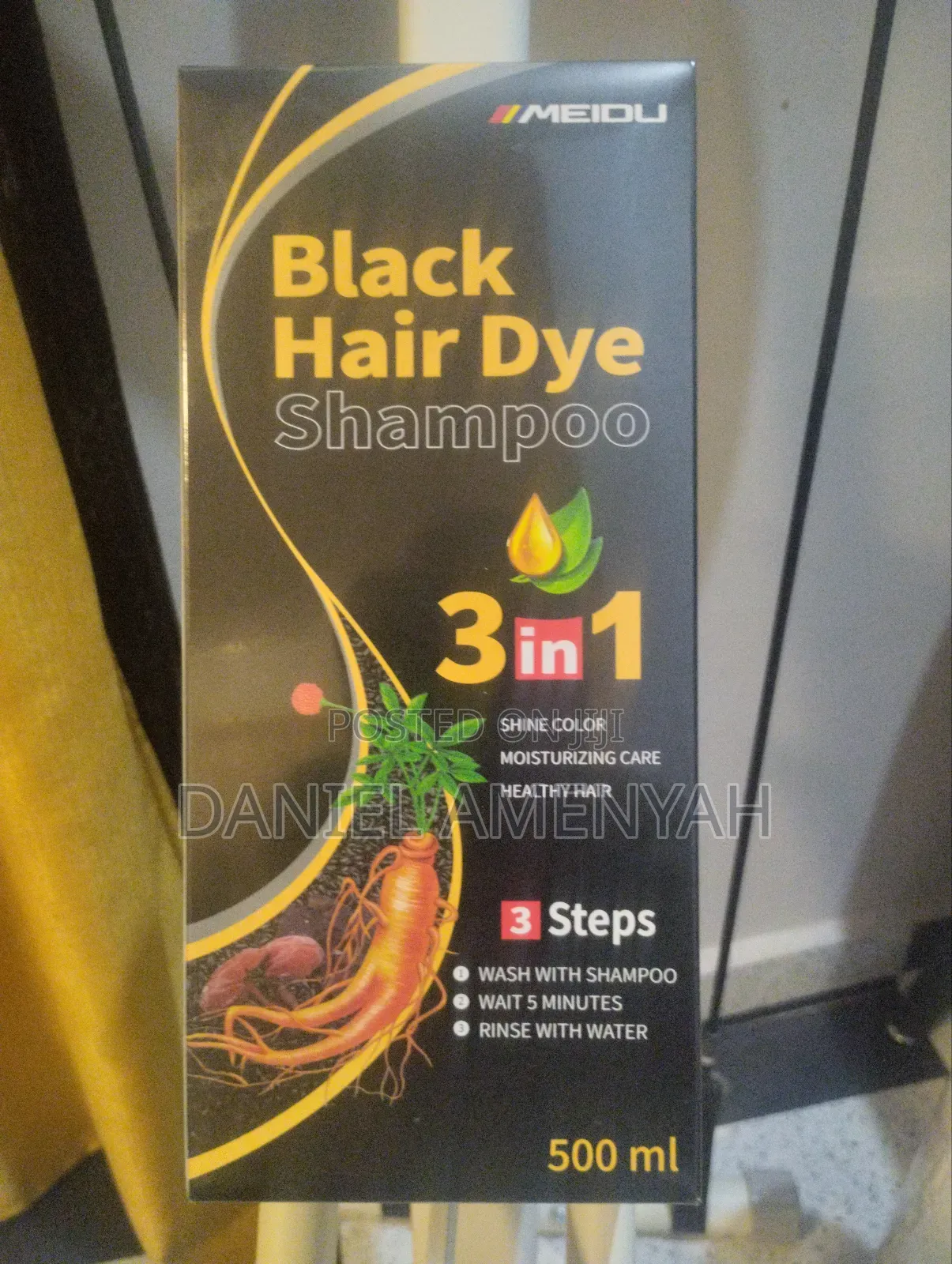 Original Black Hair Dye Shampoo 3 in 1