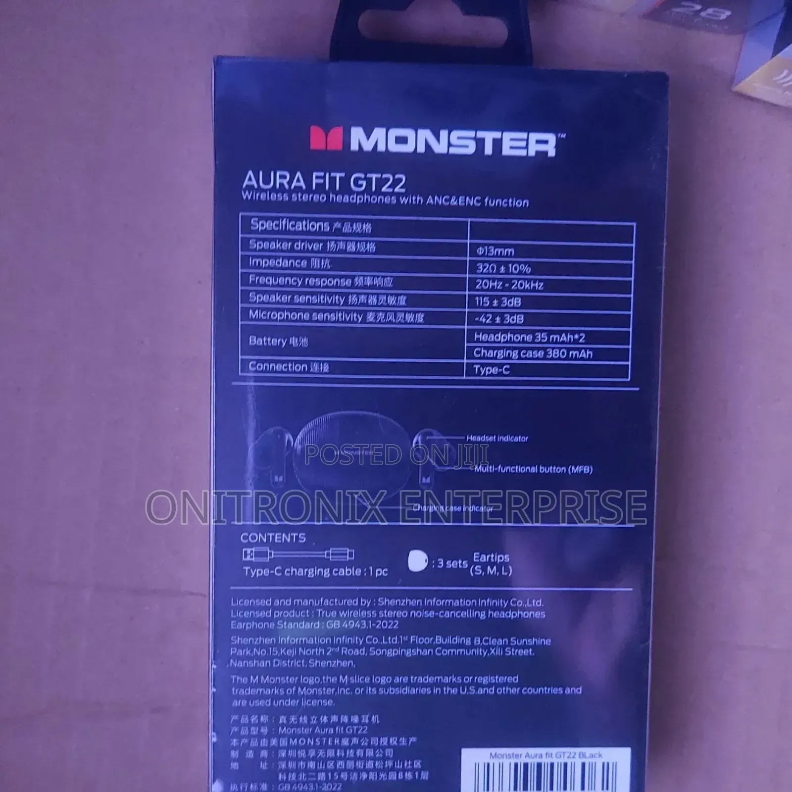 Monster Aura Fit Gt22