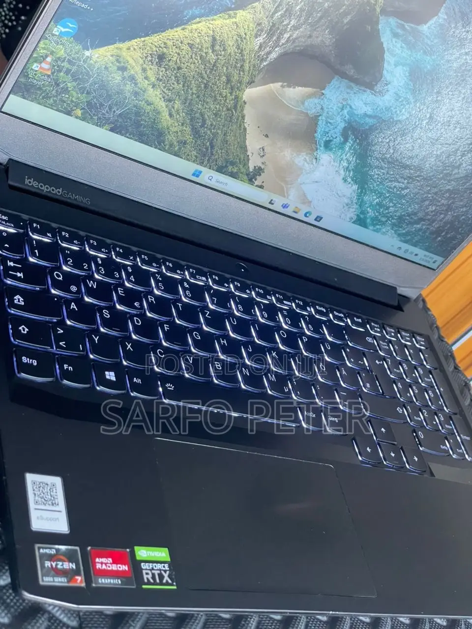Laptop Lenovo Ideapad Gaming 3 32GB AMD Ryzen 5 SSD 256GB
