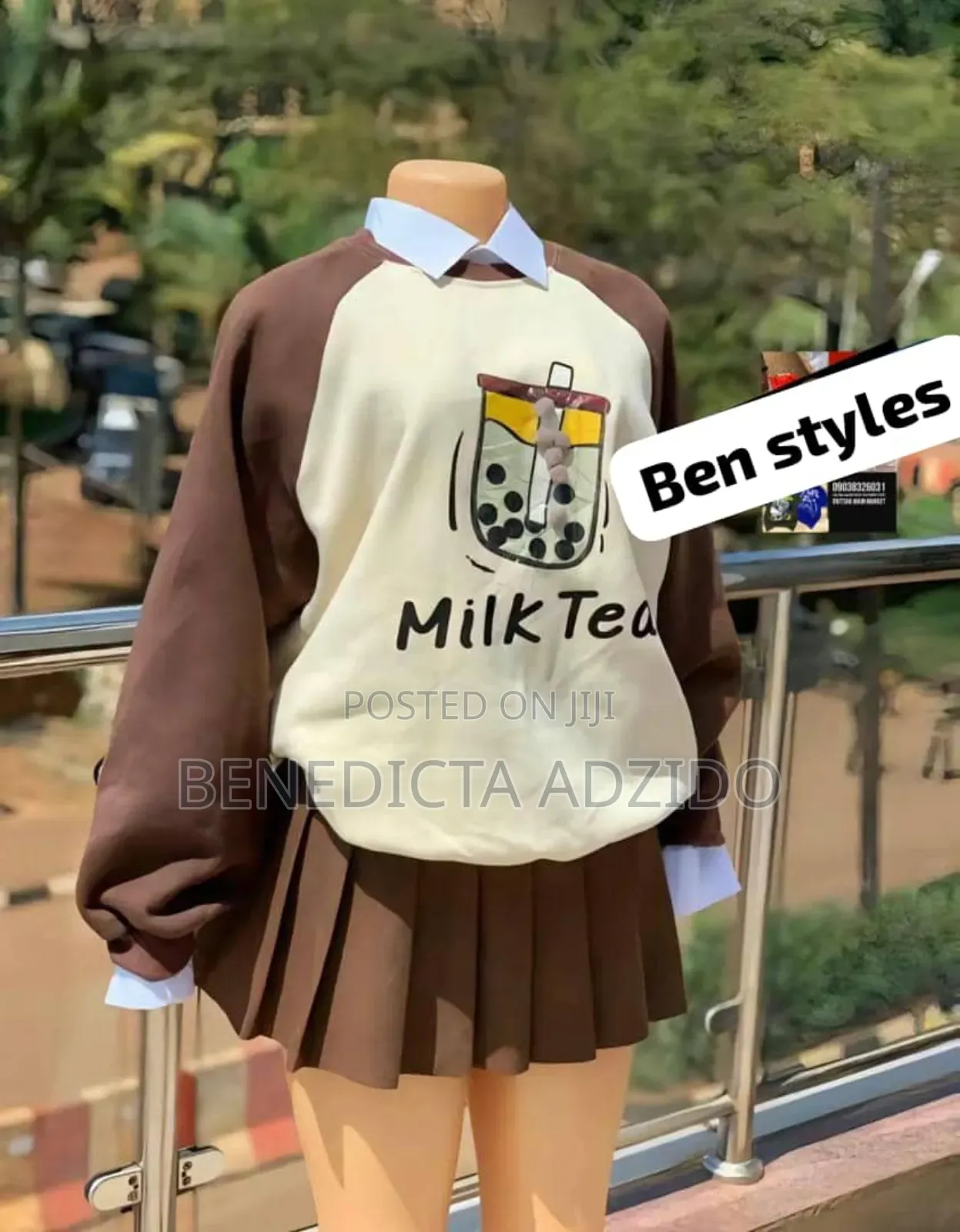 High School Skirt and Top