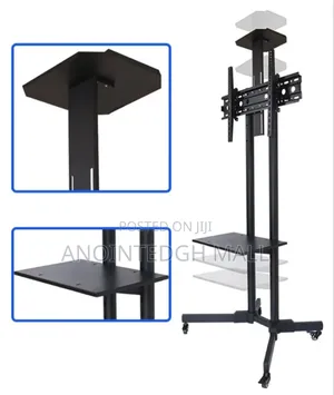 Mobile Tv Mount Stand - Black