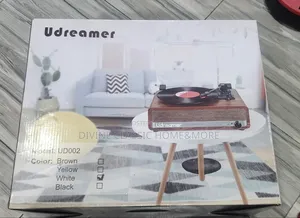 Udreamer Record Player With Speaker Bluetooth Turntable Vintage