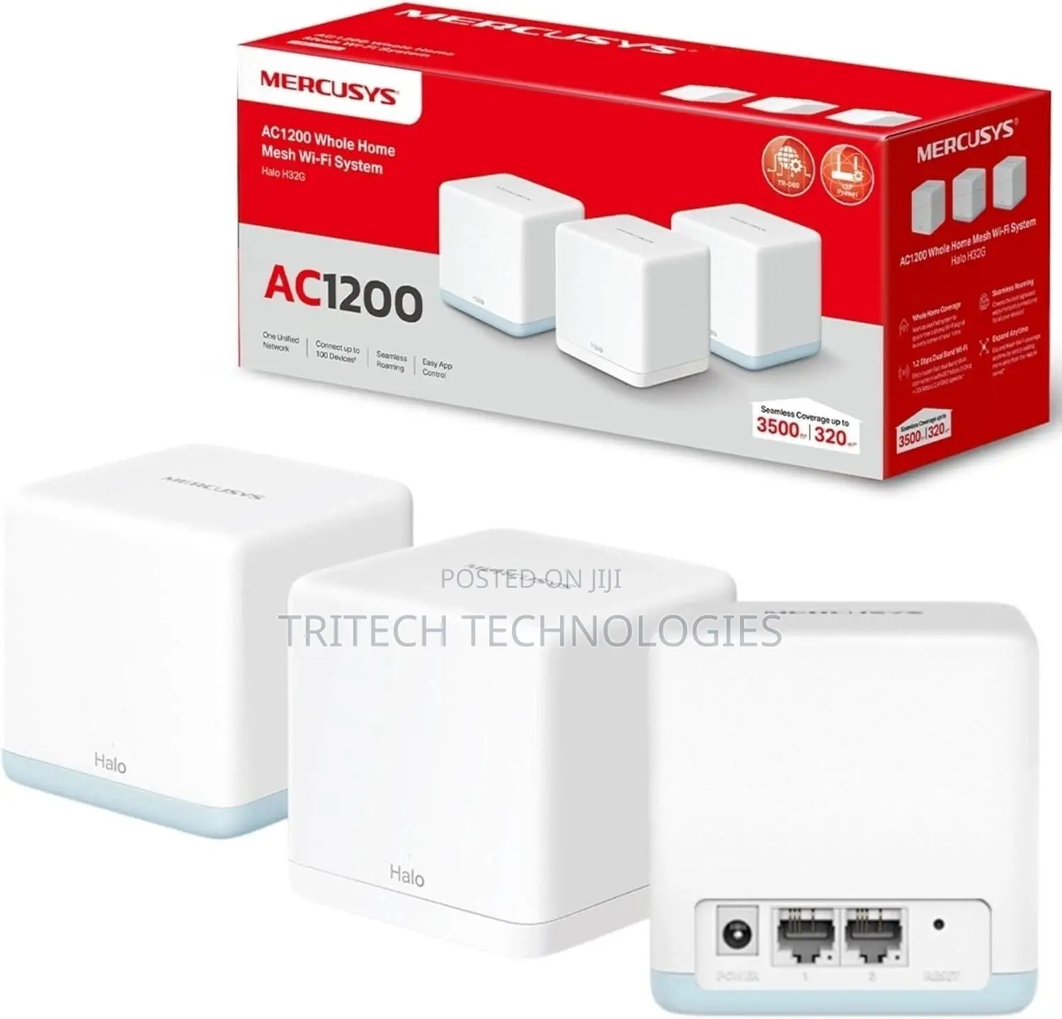 Mercusys Halo H32g 3in1 Access Point Ac1200 Whole Home Mesh Wifi