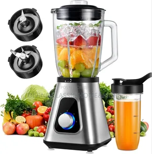 Gdor 1200w Blender 2 in 1 Smoothie Blender With 1.5l Glass Jug 650ml