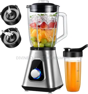 Gdor 1200w Blender 2 in 1 Smoothie Blender With 1.5l Glass Jug 650ml