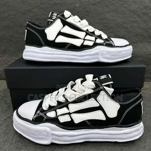 Amiri Mmy Bones X Maison Mihara Yasuhiro Black Low-Top Sneakers