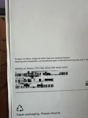 New Apple iPhone 17 Pro Max 2 TB