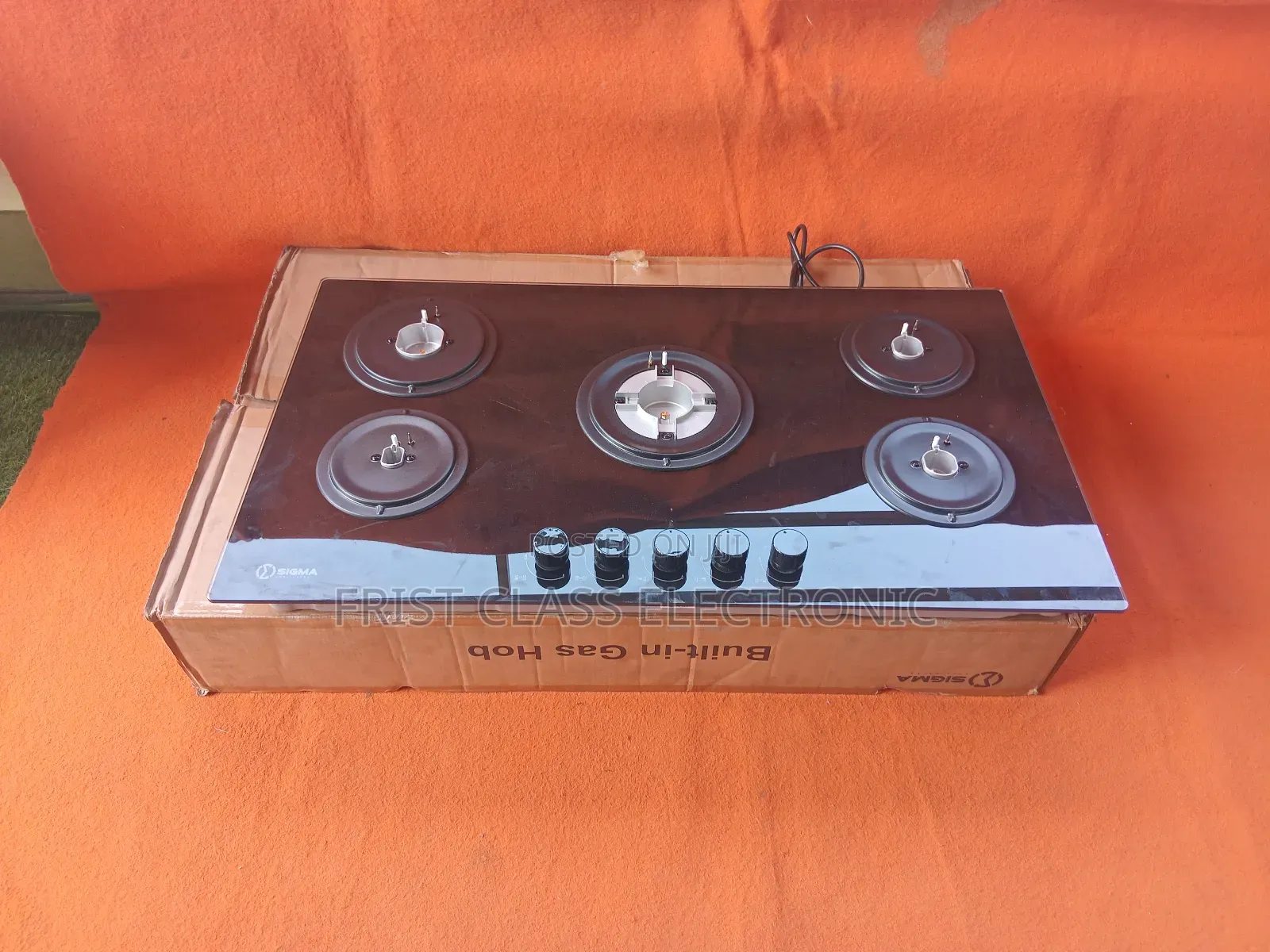 Built-in Gas Hob With Elegant Stainless Steel Finish