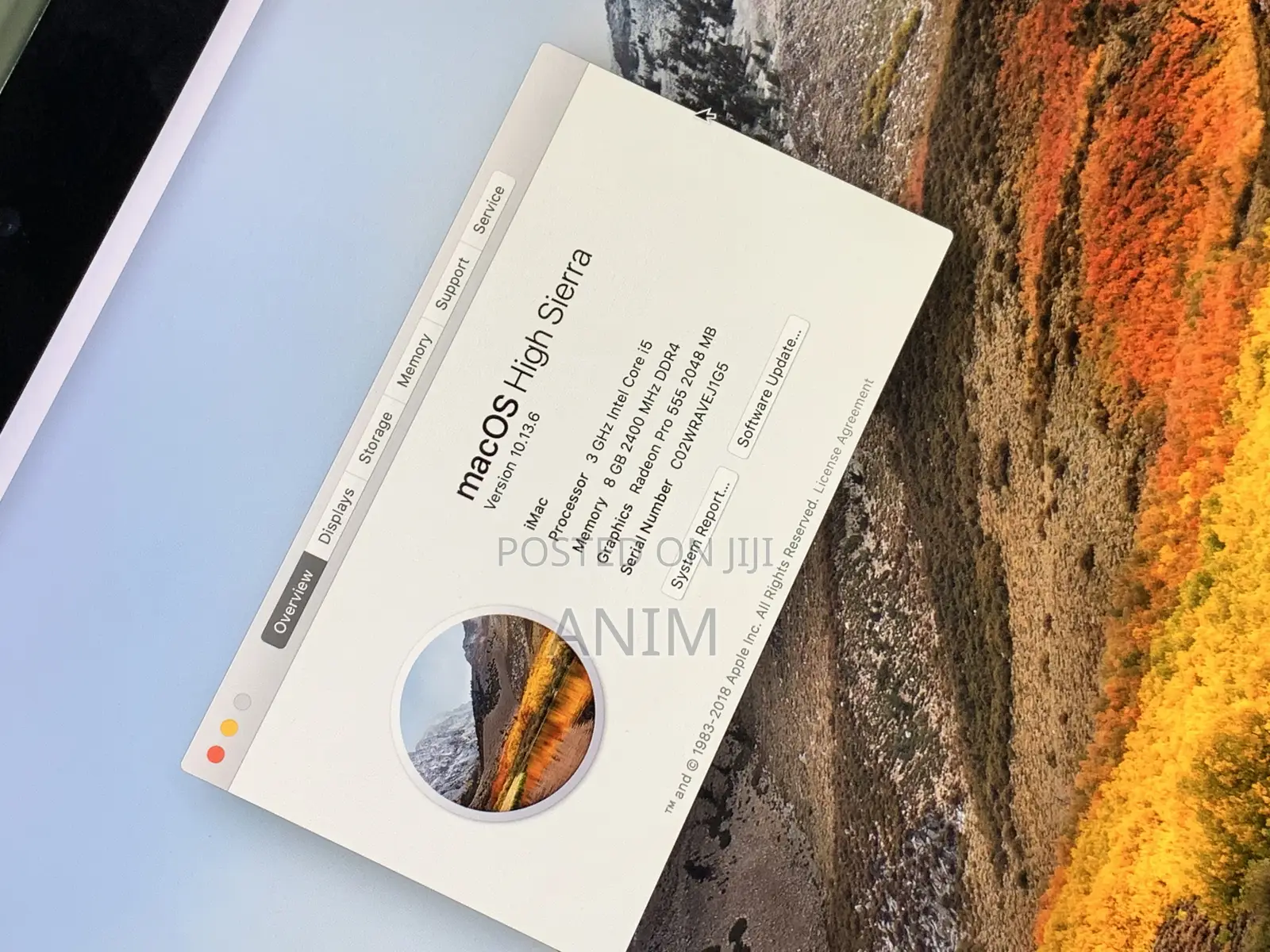 Desktop Computer Apple iMac 8GB Intel Core i5 SSD 1T