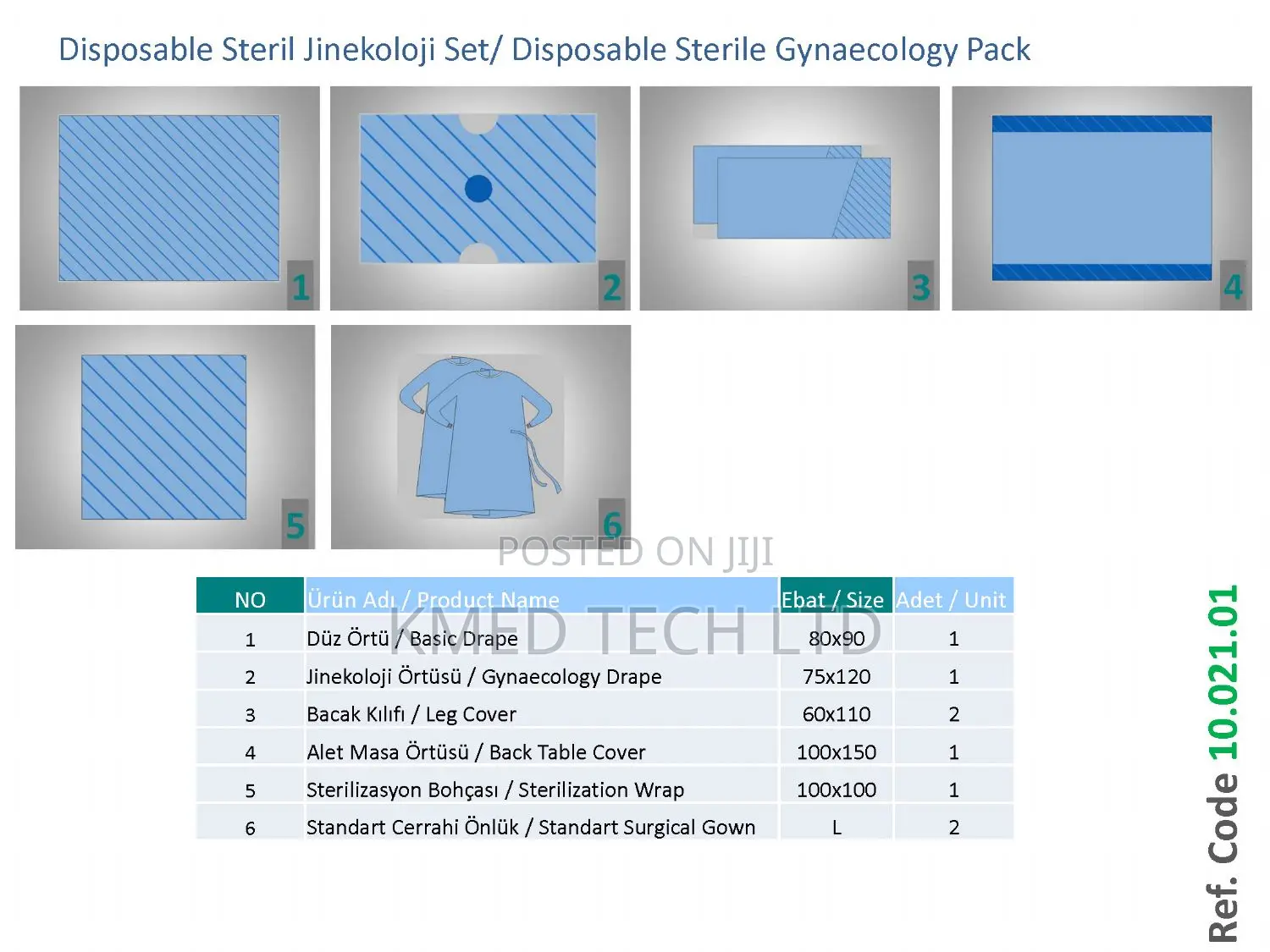Sterile Gynaecology Lithotomy Drape Pack