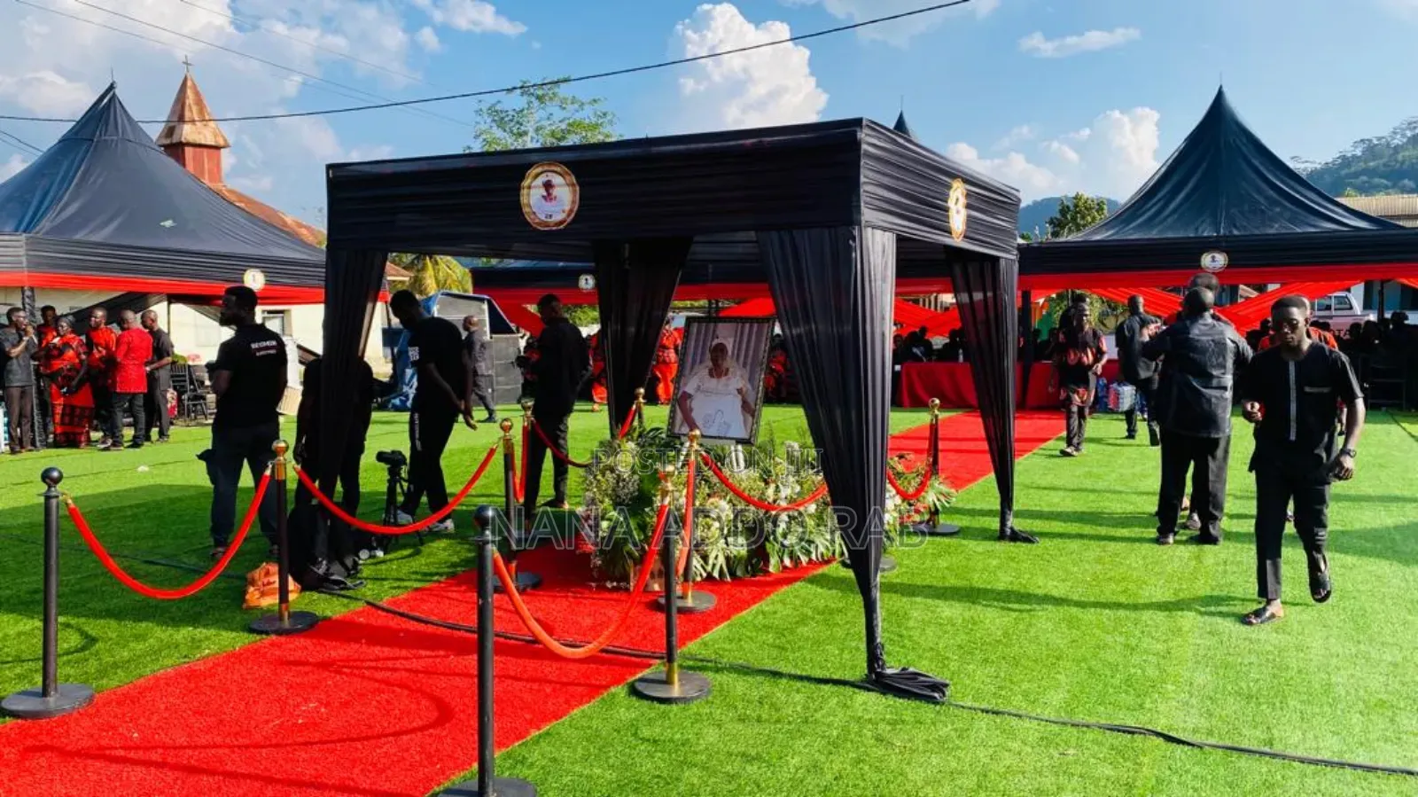We Ll Provide the Family With Canopy, Chairs, Carpets and Undertaking