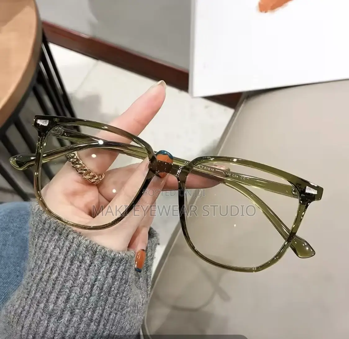Round Frame Anti Blue Light Glasses For Computer Use