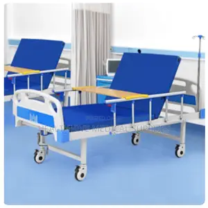 1 Crank Hospital Bed With Matress and Accessories