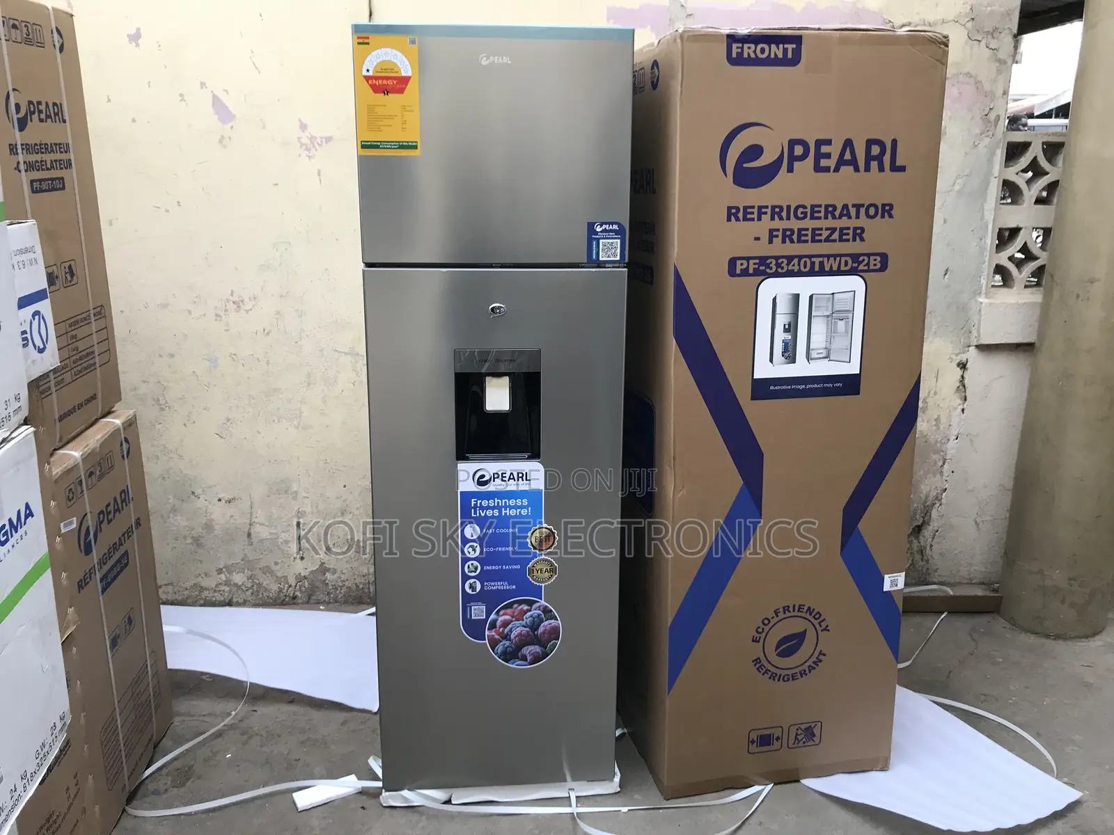 Massive Pearl 260 Double Door Top Freezer With Dispenser