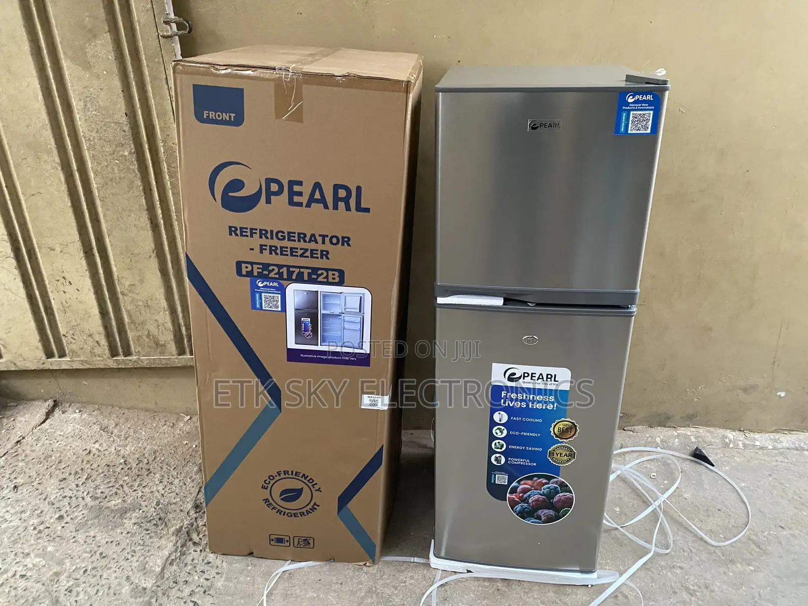 Pearl Pf-217t-2b 138liters Top Freezer Fridge