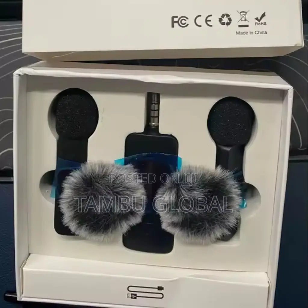 Professional 4-in-1 Wireless Lavalier Microphone – iPhone Android