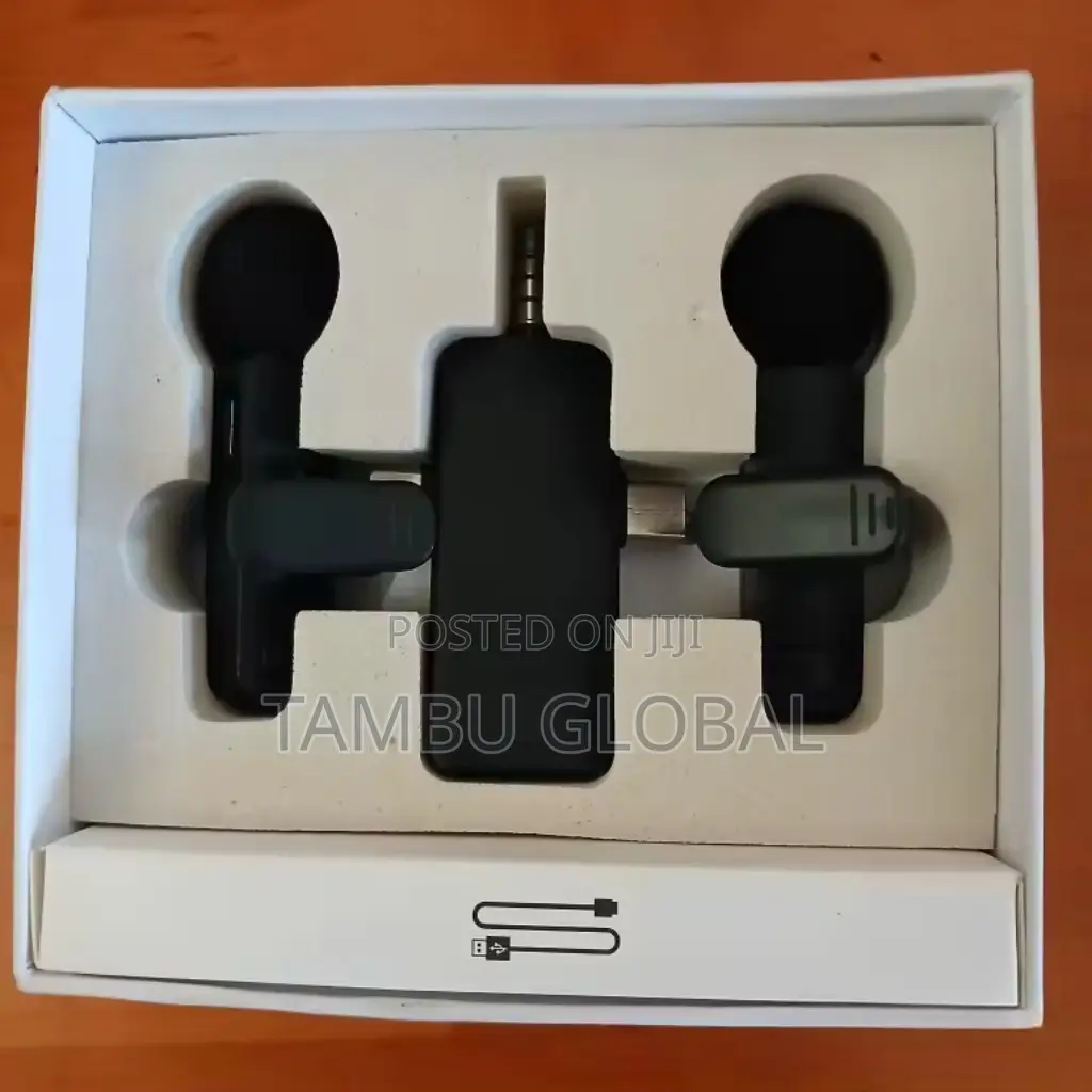 Professional 4-in-1 Wireless Lavalier Microphone – iPhone Android
