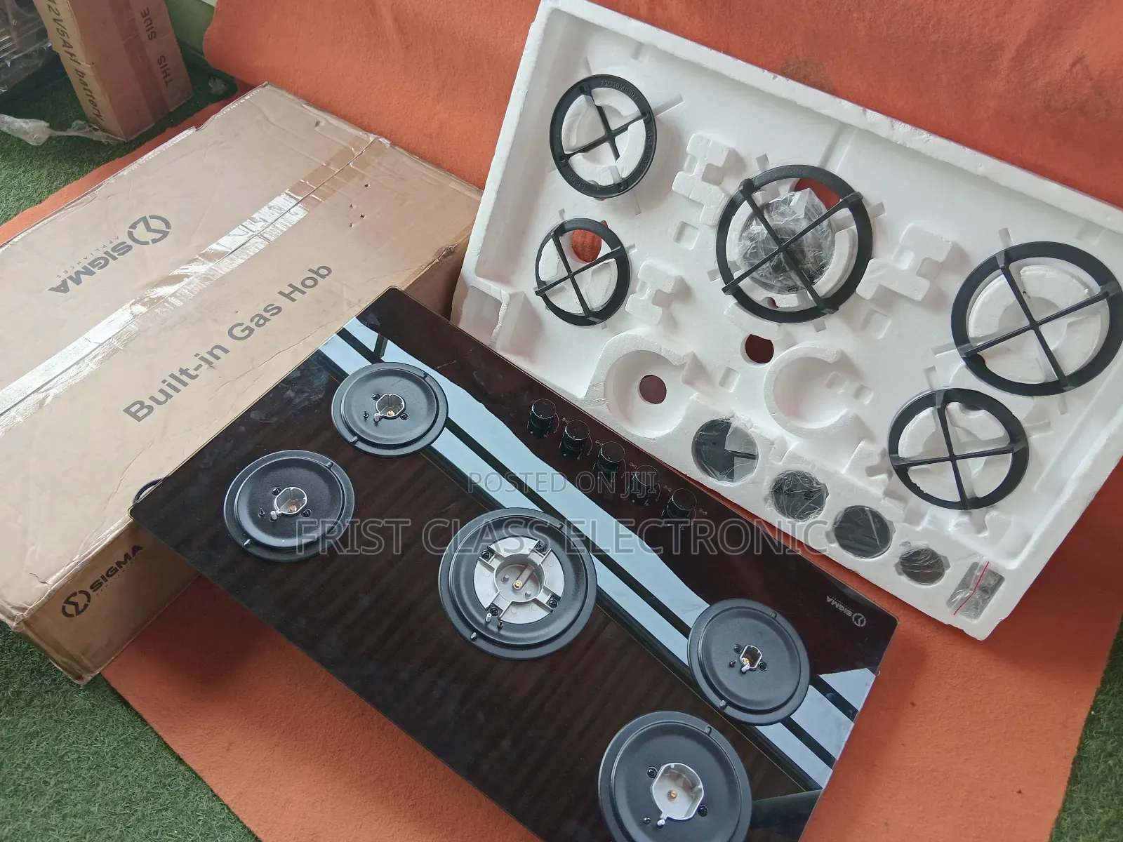 Sigma Modern Built-in Gas Hob With Durable Tempered Glass