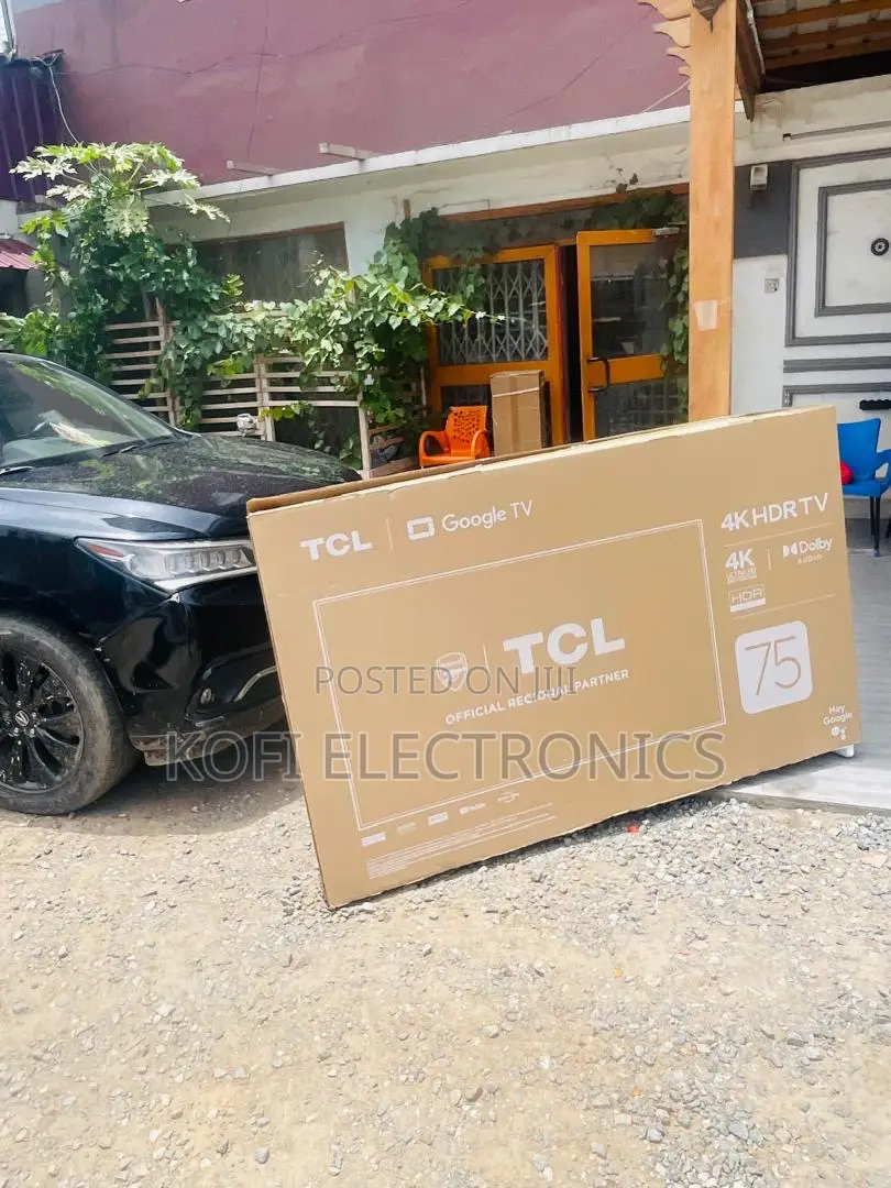 TCL 75” Smart Google Tv Crystal-Clear Modern