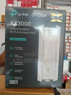 Tp-Link Ax3000 Indoor and Outdoor Wifi6 Access Point Eap650