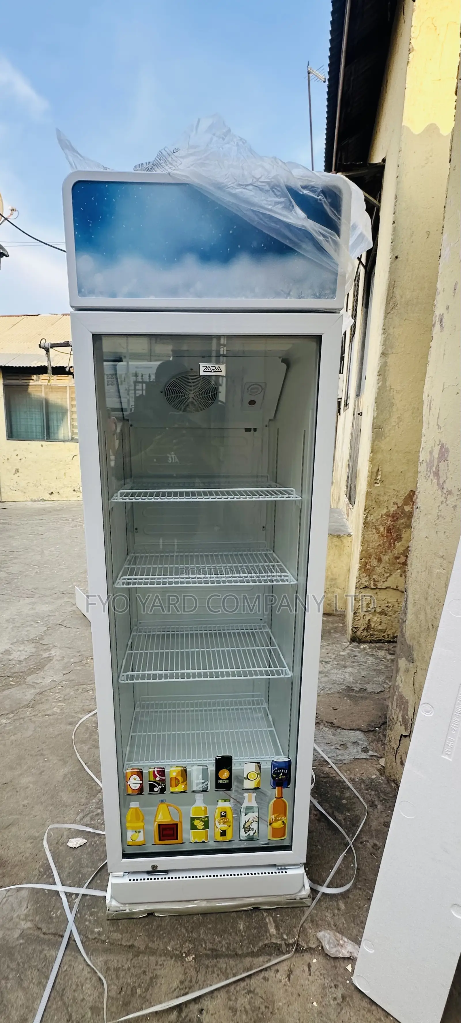 Sleek Vertical Zara Original 300liters Showcase Fridge
