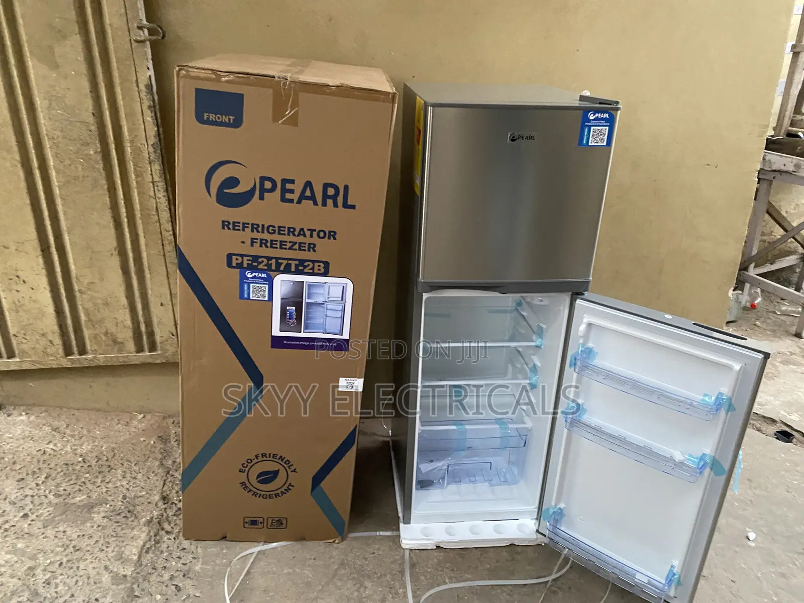 Pearl 138liters Top Freezer Fridge Pf-217t-2b