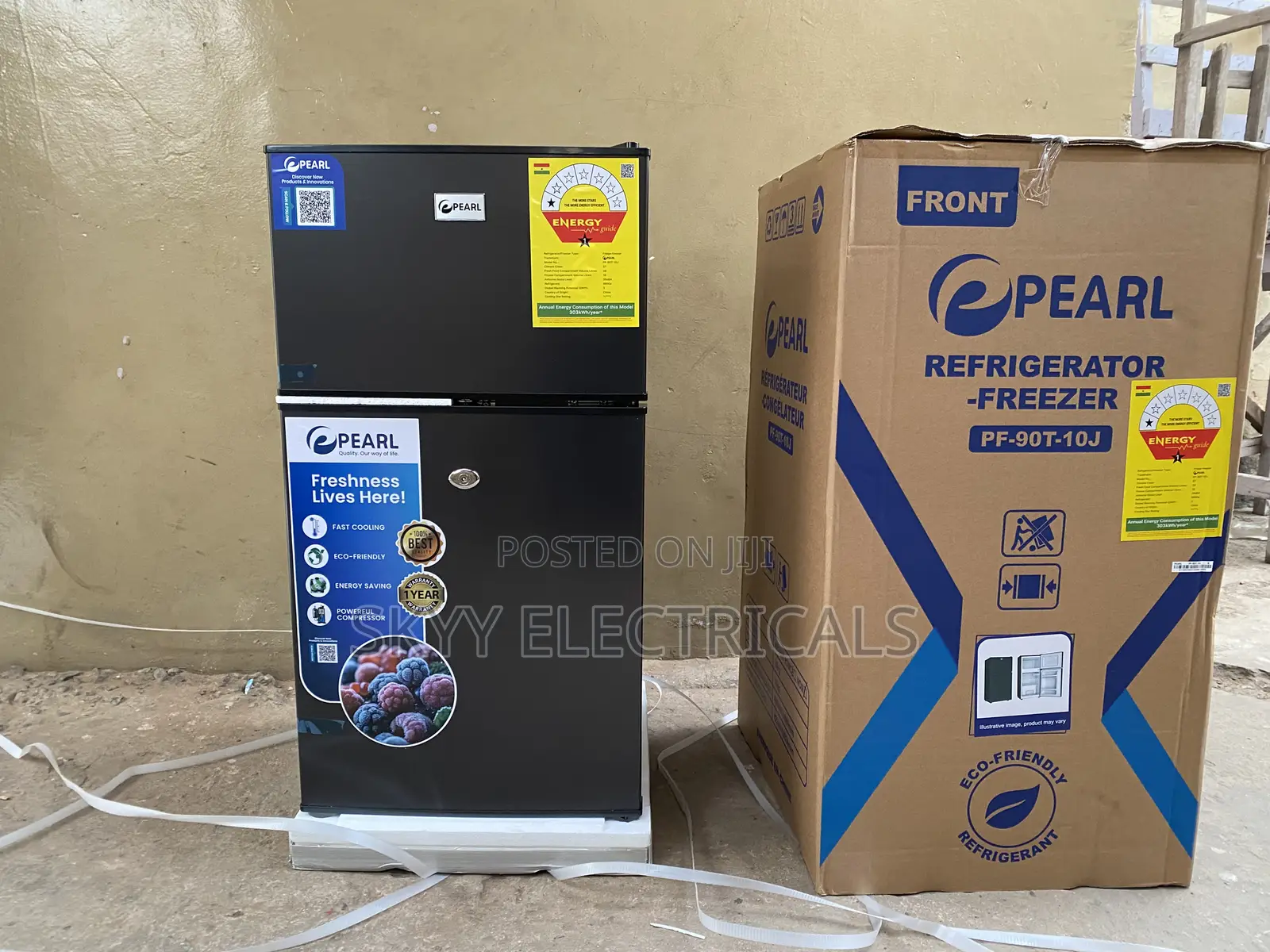 Pearl Pf-90t-10j Top Freezer Fridge