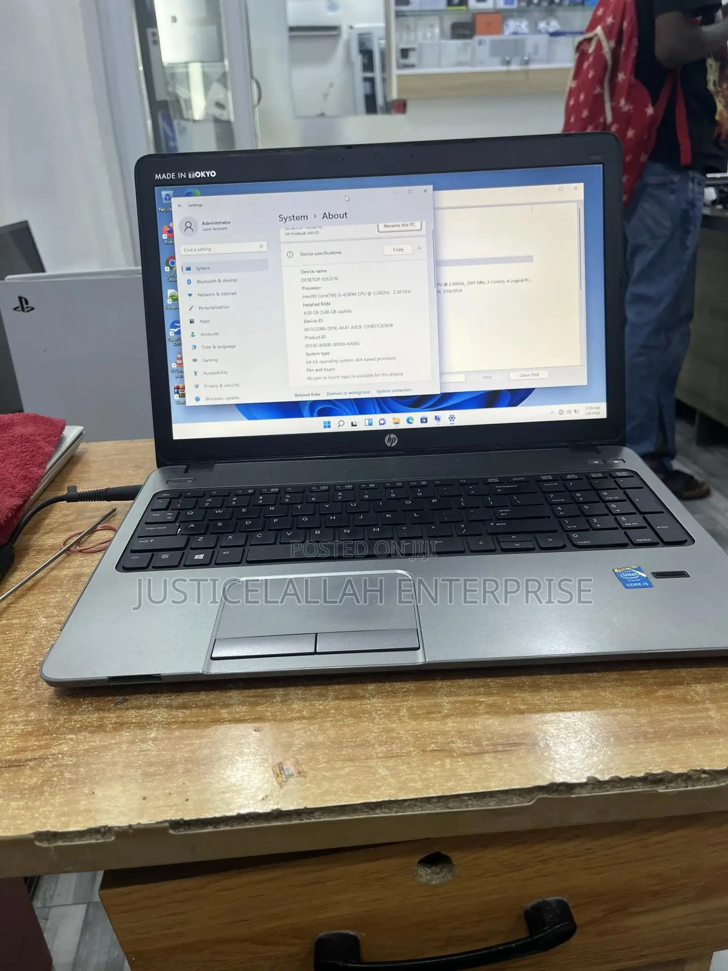 Laptop HP ProBook 450 G1 4GB Intel Core I5 SSD 128GB
