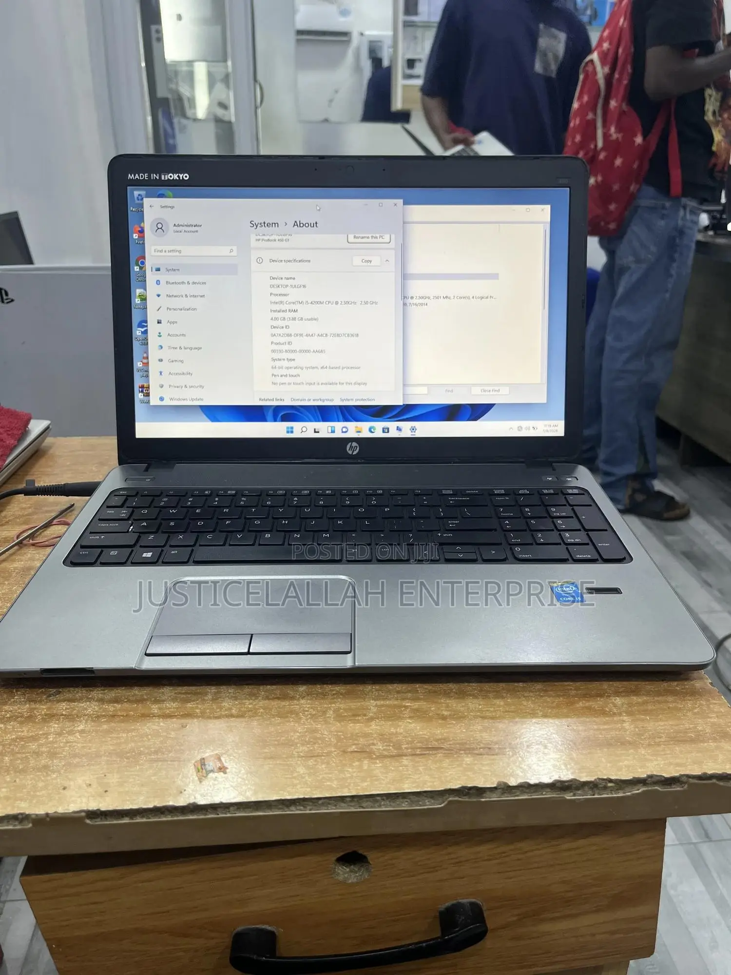 Laptop HP ProBook 450 G1 4GB Intel Core I5 SSD 128GB