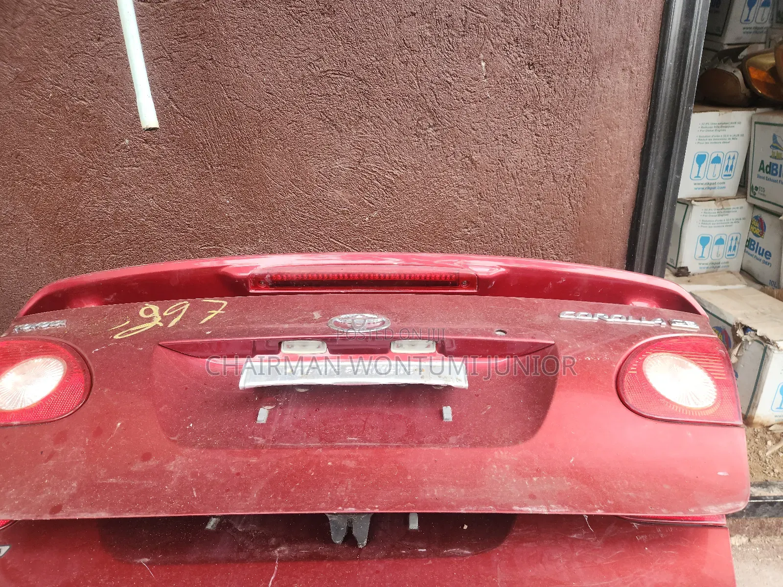 Toyota Corolla 2003 to 2008 Boot