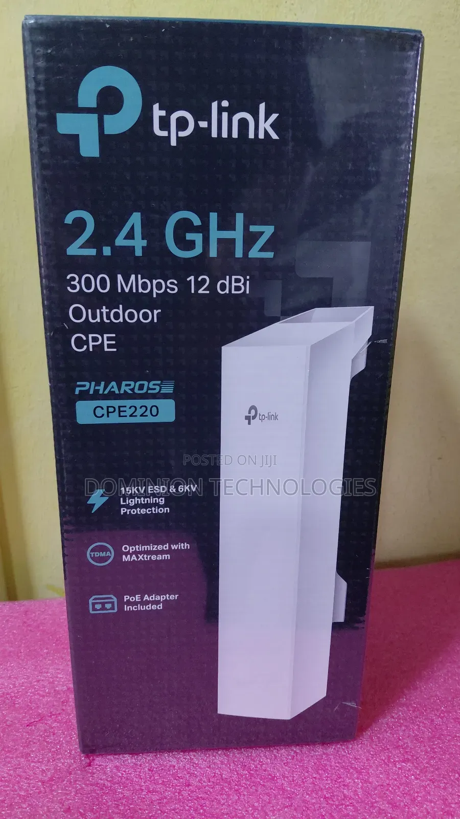 Tp-Link Cpe220 2.4 GHZ 300 MBPS 12 Dbi Outdoor Cpe Pharose Cpe220