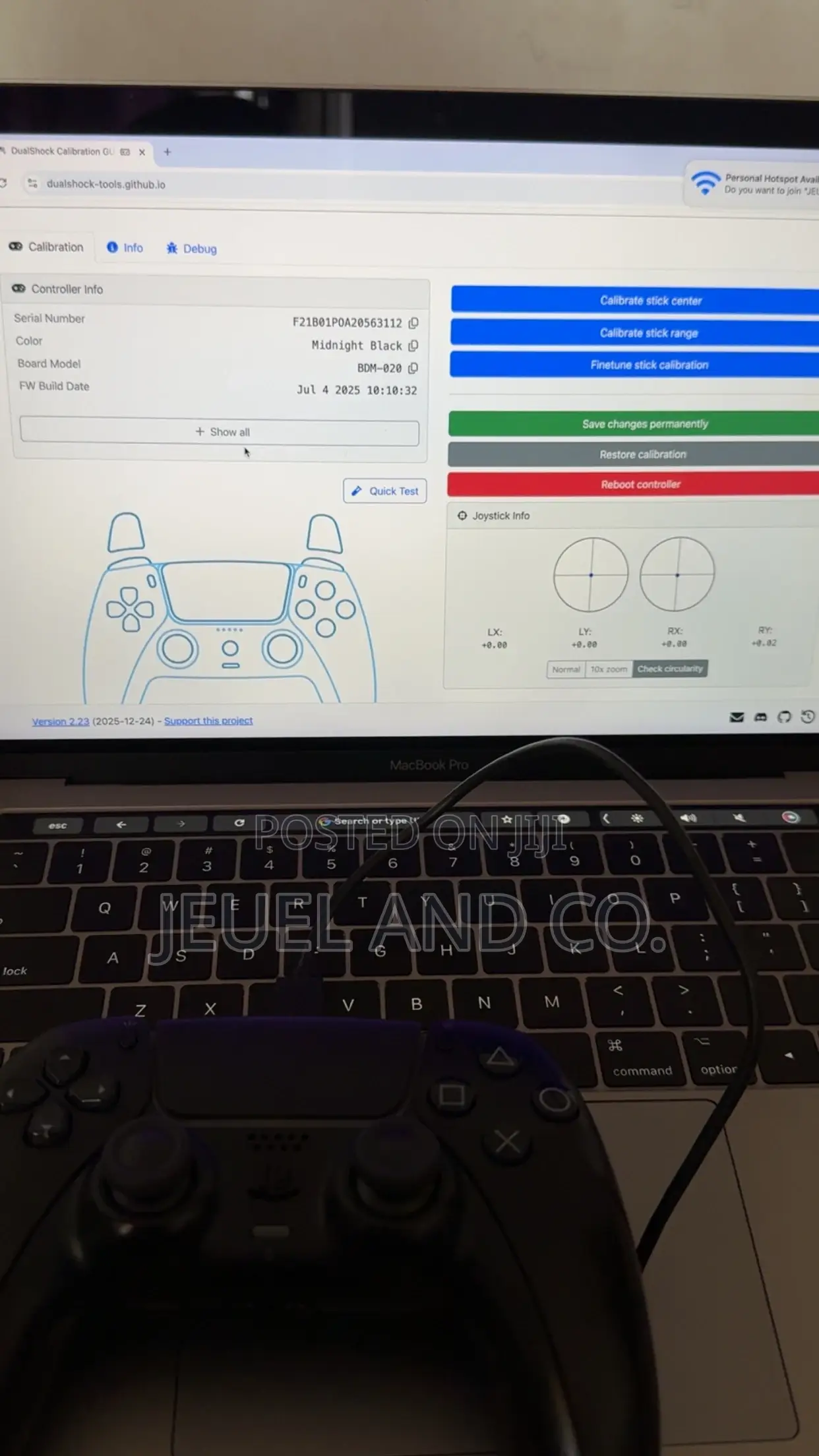 Sony Dual Sense Controller With Anti-Stick Drift Sticks for Ps5
