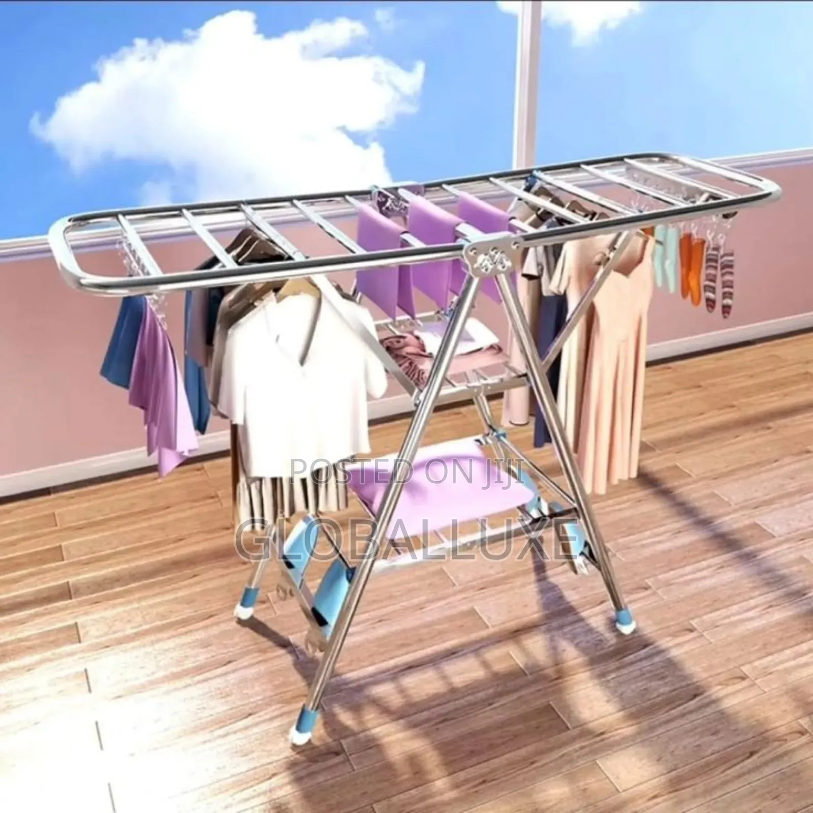 Durable Metal Foldable Clothes Drying Rack