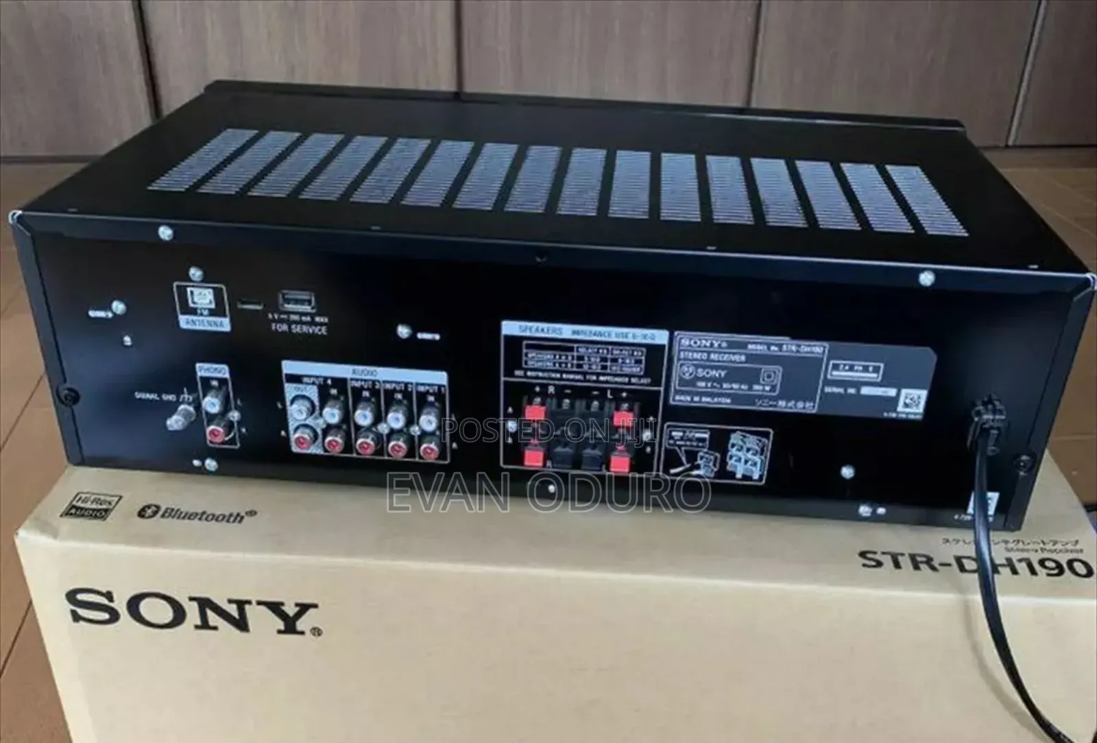 Powerful Sony Stereo Receiver Inputs Bluetooth,Radio, Hi-Res Audio Aux