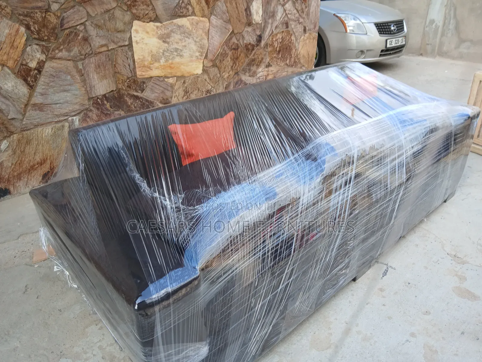 Black 3 Seater Armchair