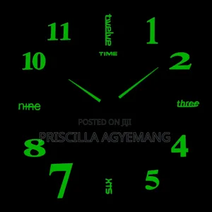 Grow in the Dark Wall Clock Avaliable