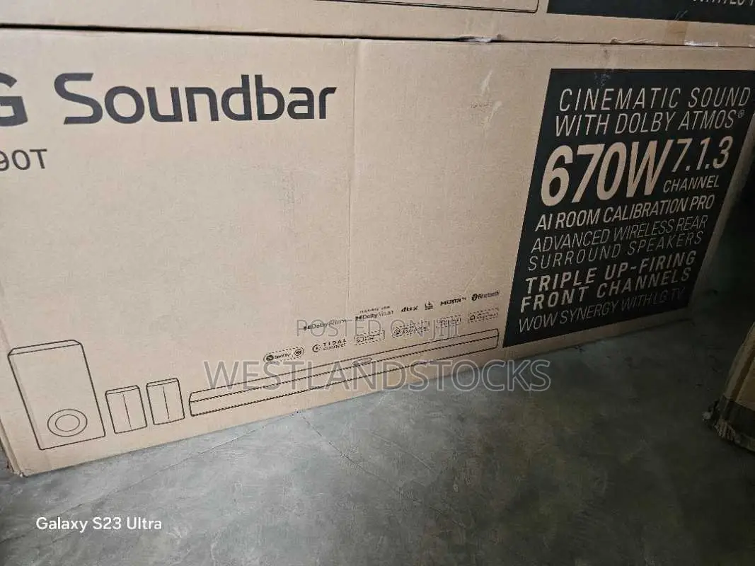Lg S90tr 670w 7.1.3-Channel Dolby Atmos Soundbar System