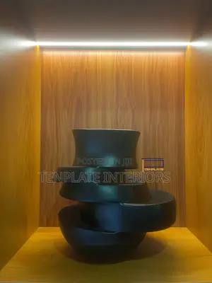 Abstract Irregular Vase Black