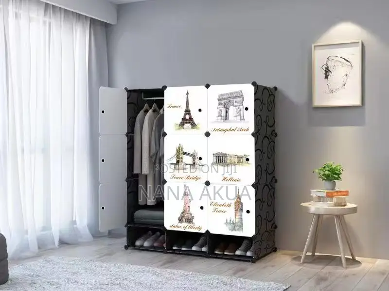 9 Cube Plastic Wardrobe