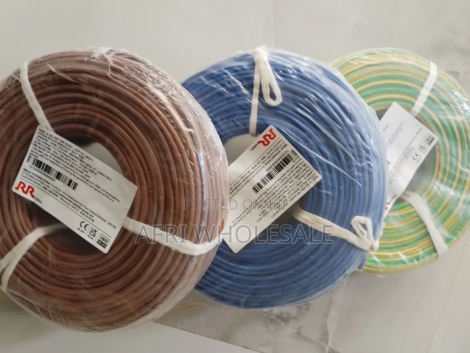Original Turkey Conduit Electrical Rr Cable 1.5mm All Sizes All Colors