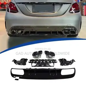 Mercedes Benc W205 C Class Back Bumper Diffuser 2015-2021