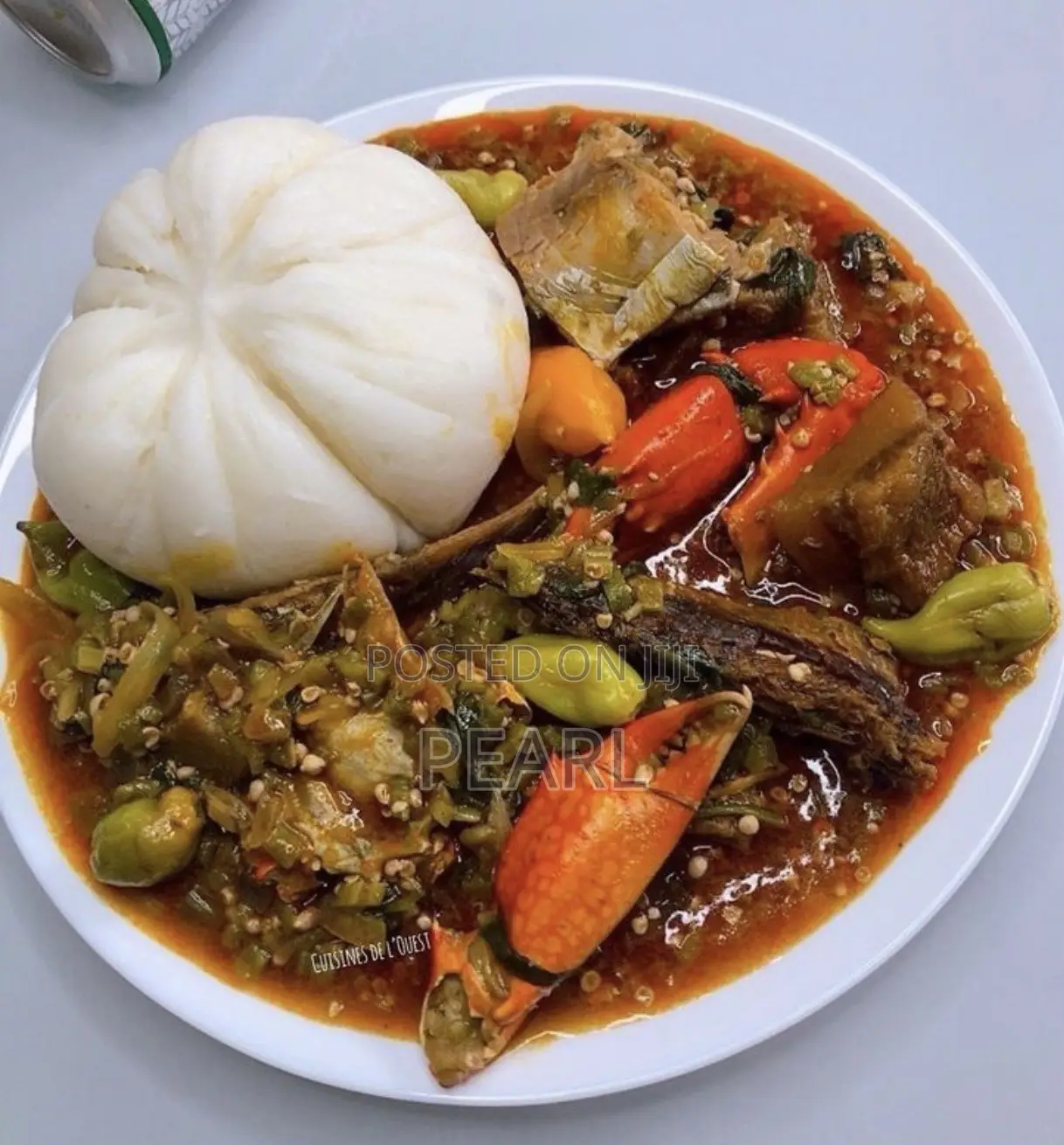Banku With Okro Soup