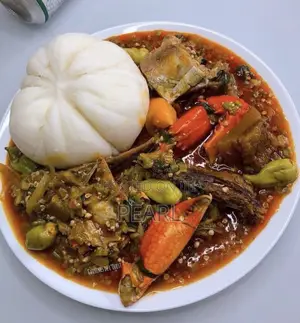 Banku With Okro Soup